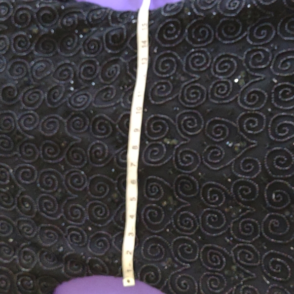 Vintage Stenay black silk sequin dress size 8 - Picture 8 of 14